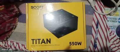 Boost Titan PSU 550 watt with box and 7 month warranty remaining.