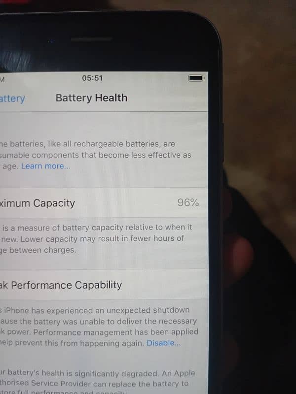 I phone 6 non pta 96battery health 3
