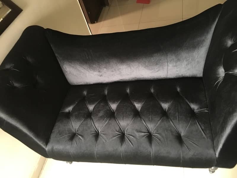 Velvet unused couch for sale 2