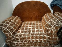 Sofa Set/ Heavy High Quality Strong Wood inside