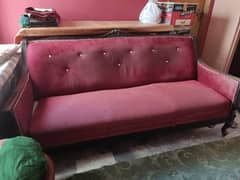 Sofa set Red in color | 5 seater | Durable and Handy