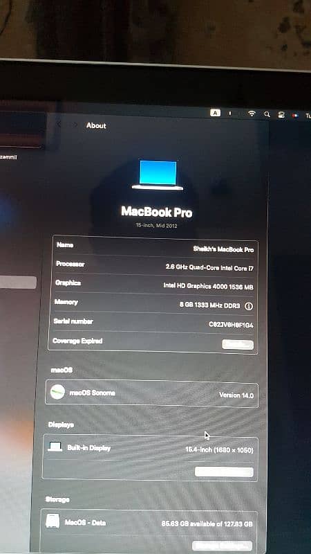 MacBook Pro Mid 2012 3