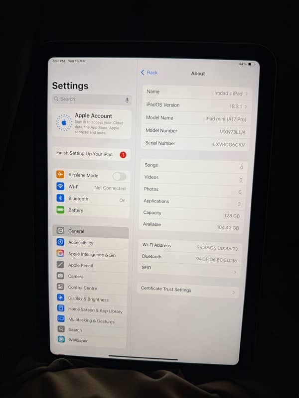 APPLE IPAD MINI 7 1