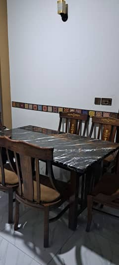 dining table wuth 6 chairs for sale