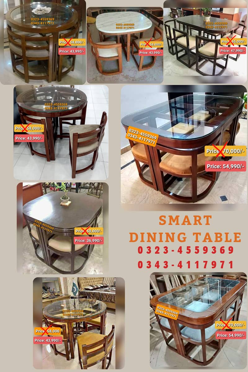 Dining table / Smart dining table / round table dining set / table 7