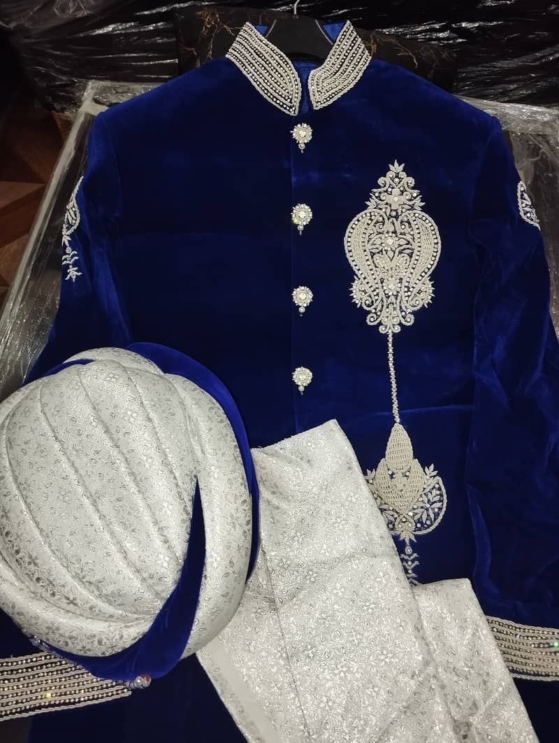 Royal Blue Sherwani 0