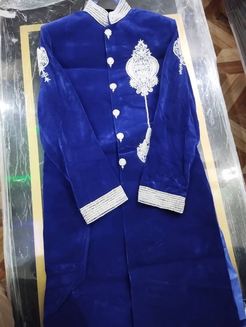 Royal Blue Sherwani 8