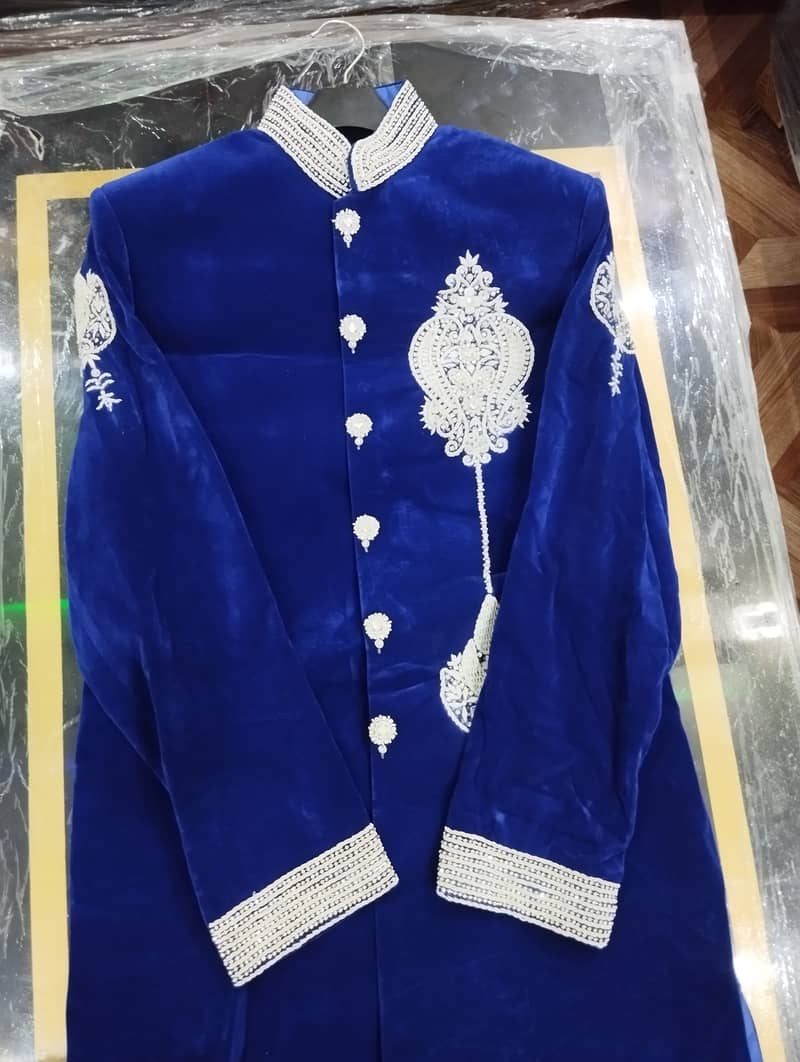 Royal Blue Sherwani 9