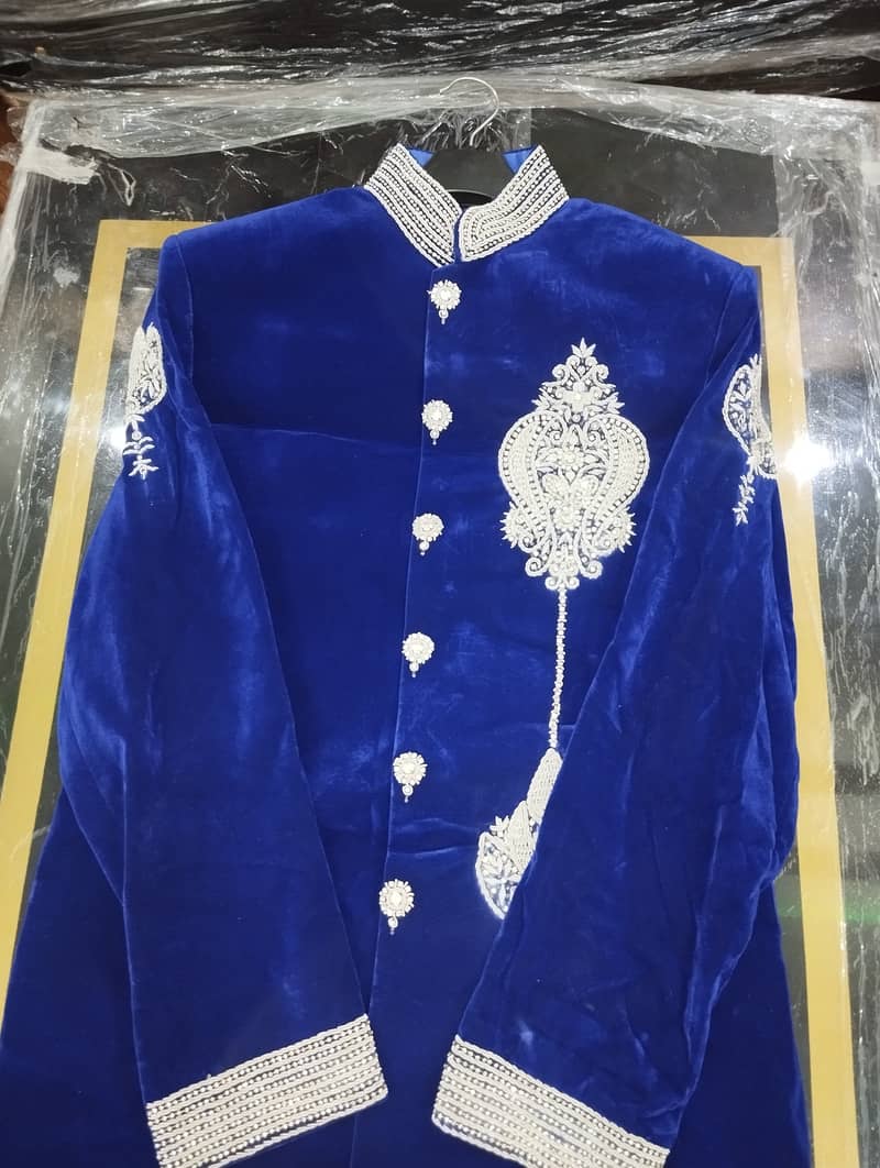 Royal Blue Sherwani 10