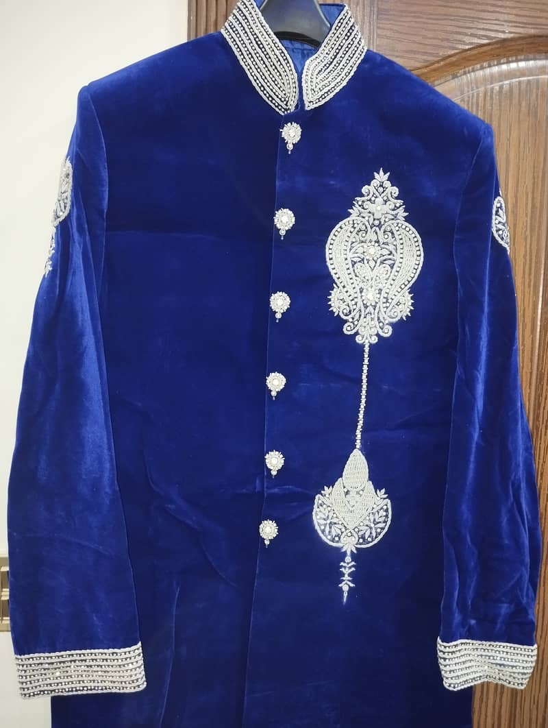 Royal Blue Sherwani 11