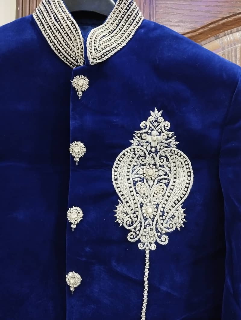 Royal Blue Sherwani 12