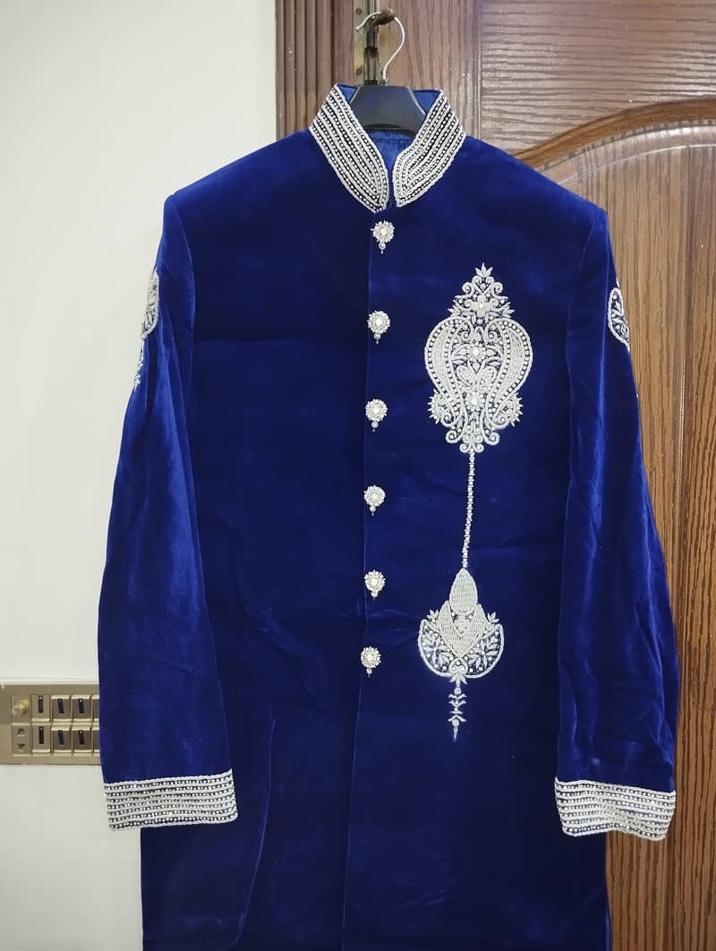 Royal Blue Sherwani 13