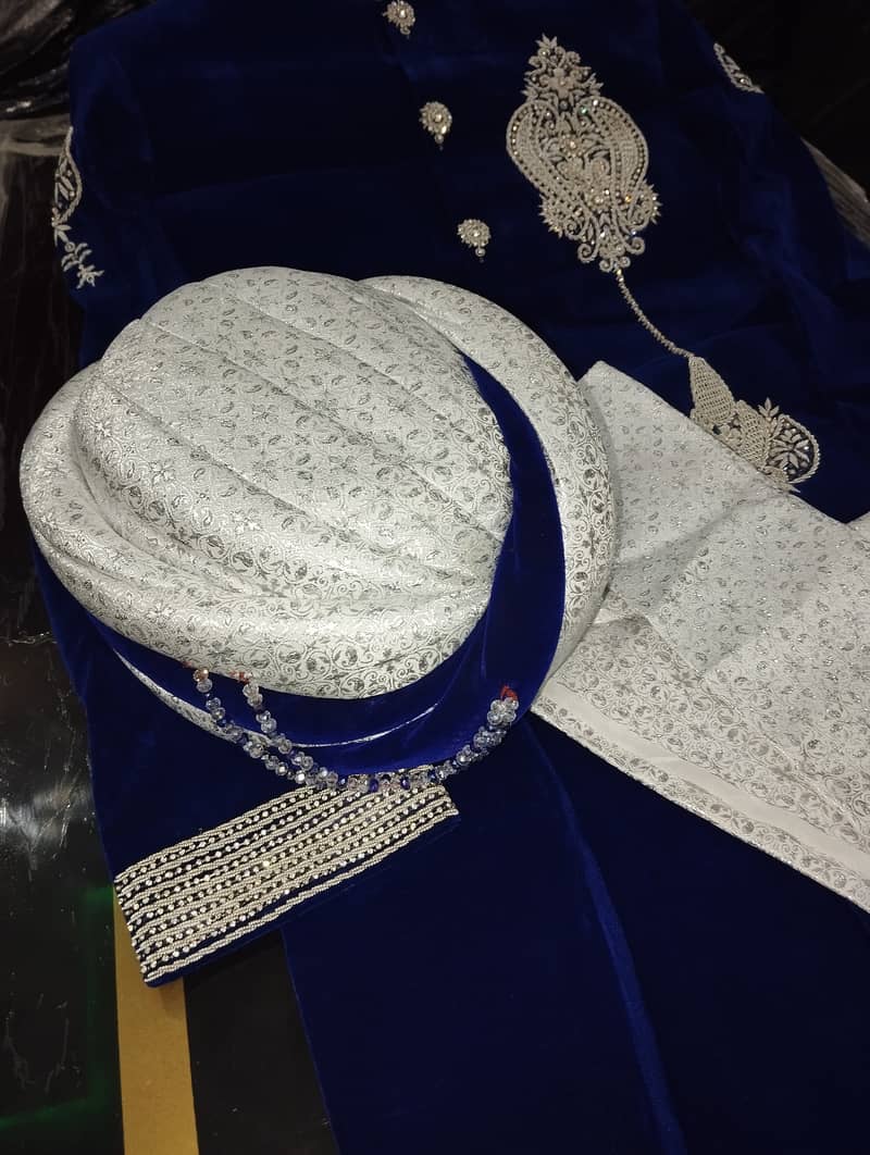 Royal Blue Sherwani 17