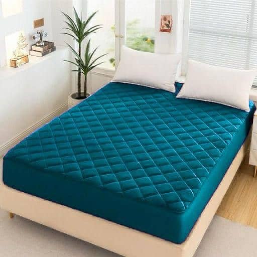 100% Waterproof Protector Fancy Quilted Mattress Fitted BedSheet 3