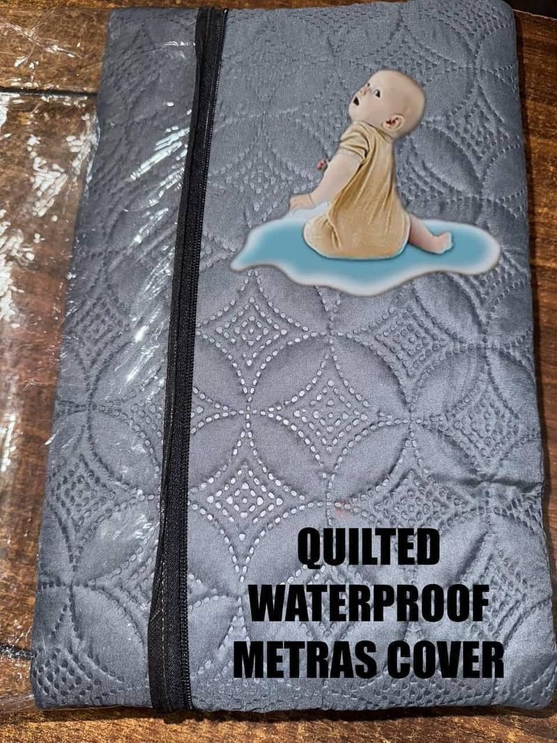 100% Waterproof Protector Fancy Quilted Mattress Fitted BedSheet 17