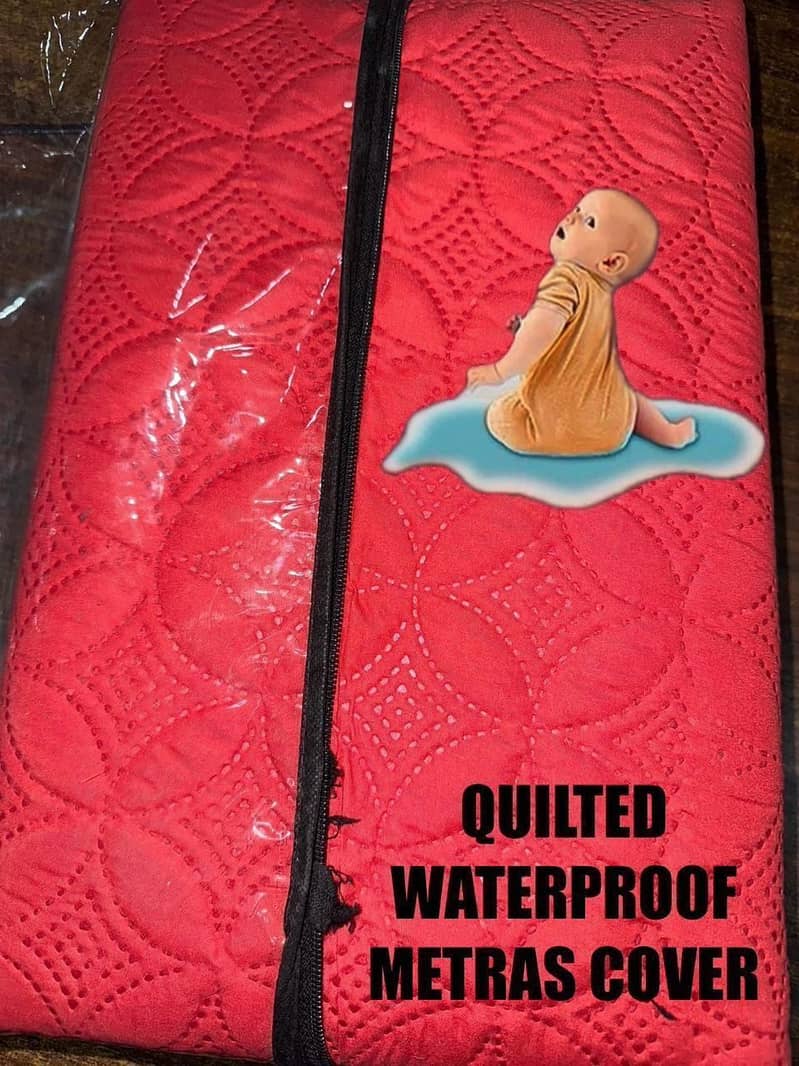 100% Waterproof Protector Fancy Quilted Mattress Fitted BedSheet 18