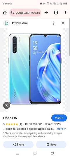 Oppo f15 10 or 10 condition 8GB 256 GB