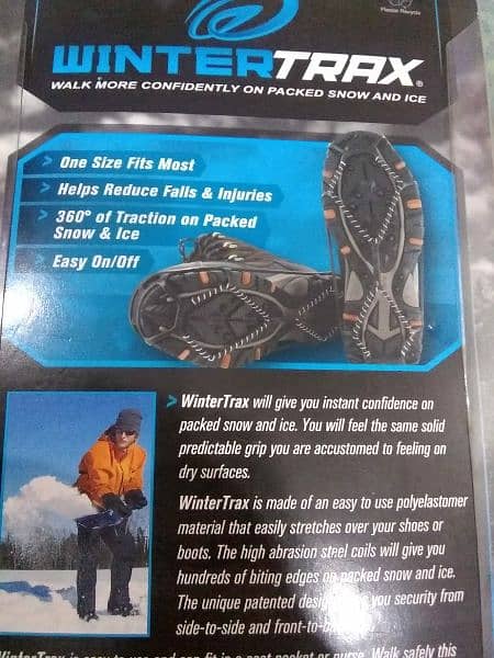 winter Trax snow ice shoes gripper 2