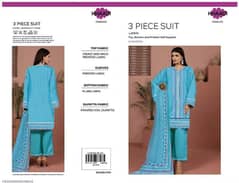 3pc women unstiched suit