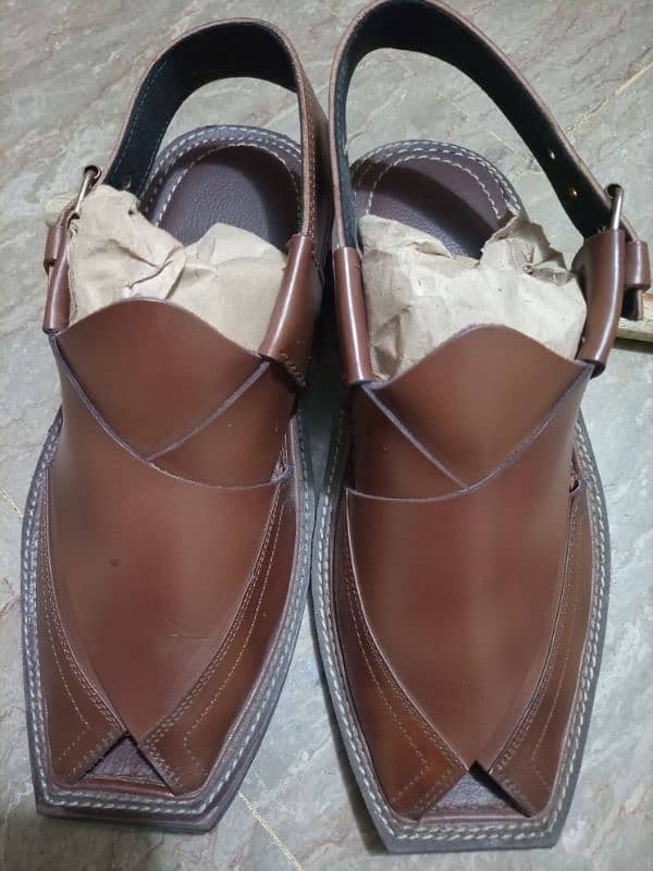 Brown pishawri sandel. size 42 0