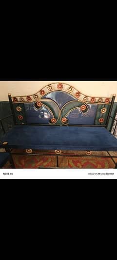 5seater iron sofa set heavy gauge urgent for sale