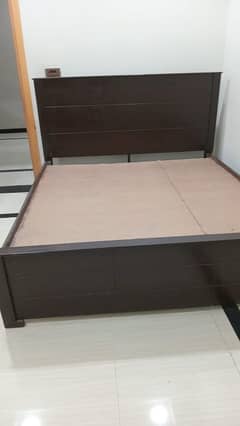 king-size bed with new mattress