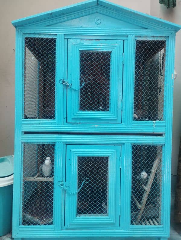 Birds cage daiyre wood double store 03114981468 0