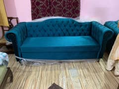 5 seater sofa set Fabric Velvet Molty Foam(12 year warranty)