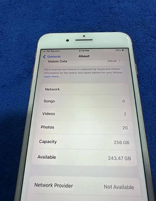 Iphone 8 plus - 256 gb - NON PTA- genuine 100% with battery 3