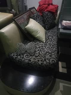 L shaped sofa set with side tables