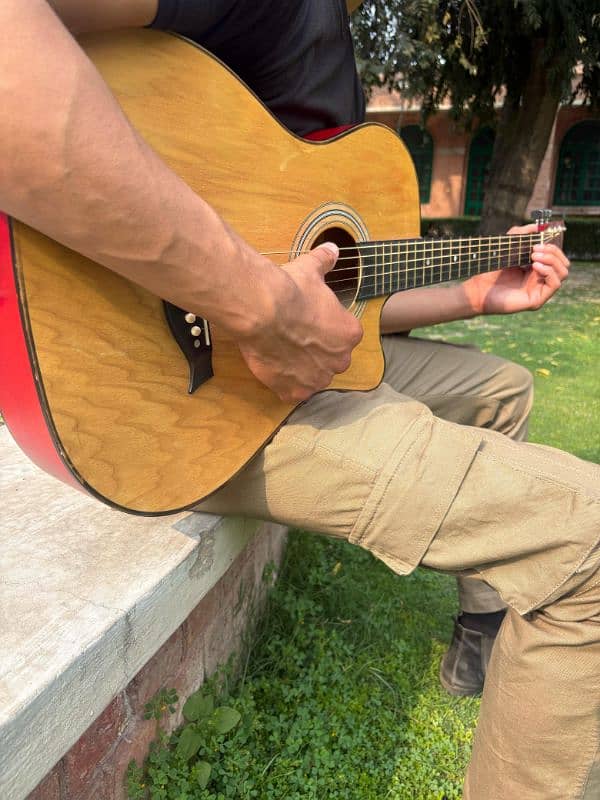 acoustic guitar for sale along with free capo and guitar 5 picks 1