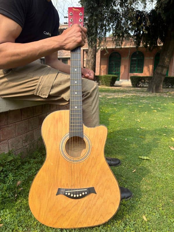 acoustic guitar for sale along with free capo and guitar 5 picks 2
