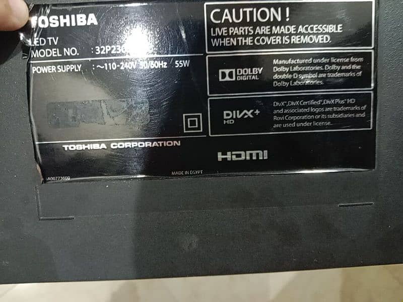 TOSHIBA SIMPLE 32 INCHES LED 1