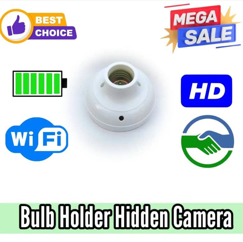 Wifi Wall Holder Camera For Home +Office With Look Cam Application  4k 0