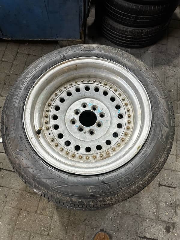 15” RIMS Multi PCD 8JJ JDM Deep Dish EPSILON CAMPEAO DO MUNDO + tyres 0