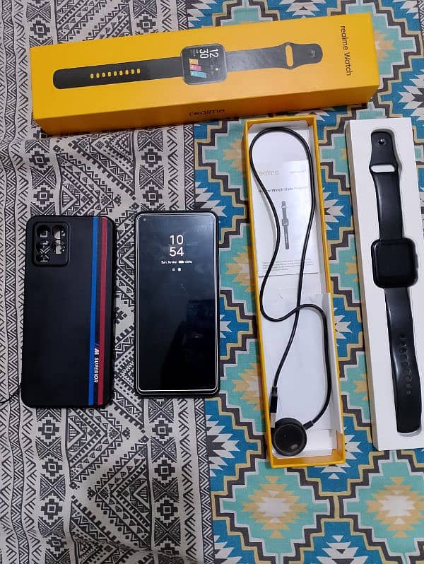 Realme 8  and Realme Watch up for sell 2