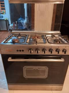 Corona 5 Burners Glass Top Cooking Range C-351 SKU: CR-351