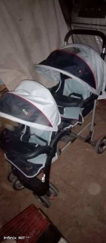 Twins baby stroller 2