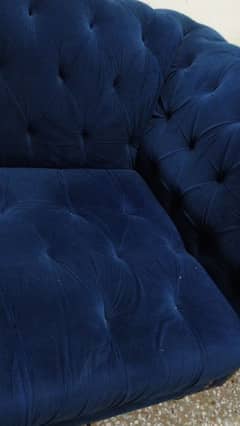 sofa/ royal blue 2 seater sofa