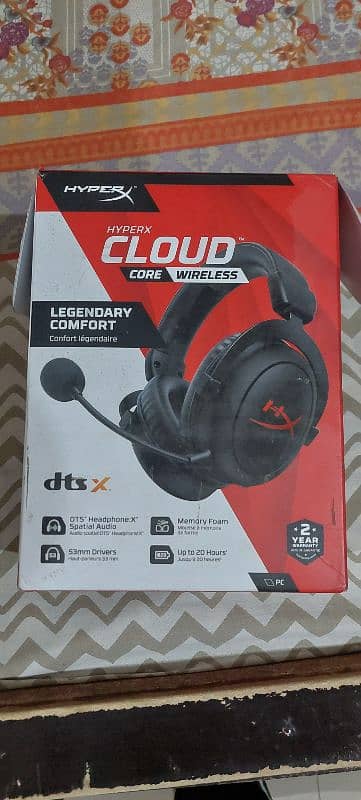 hyperx cloud core wireless gaming headphone 0