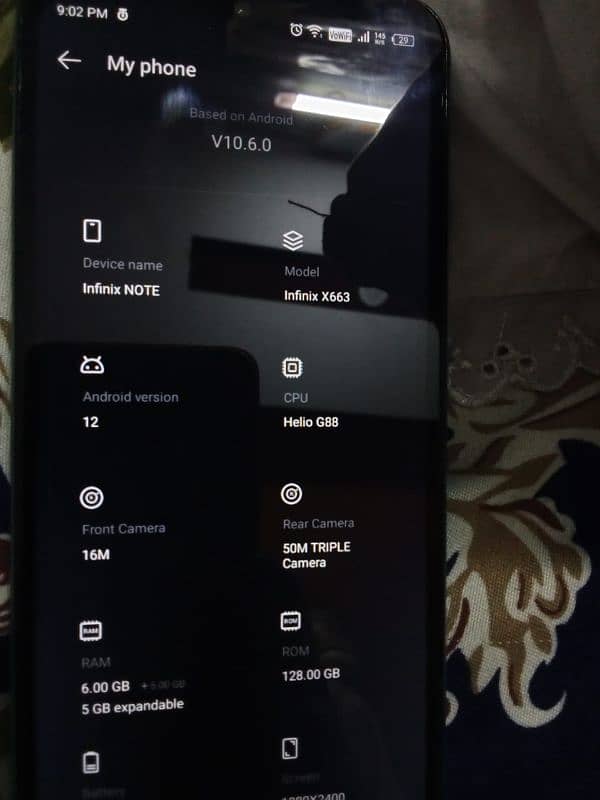 Infinix note 11 6/128 2
