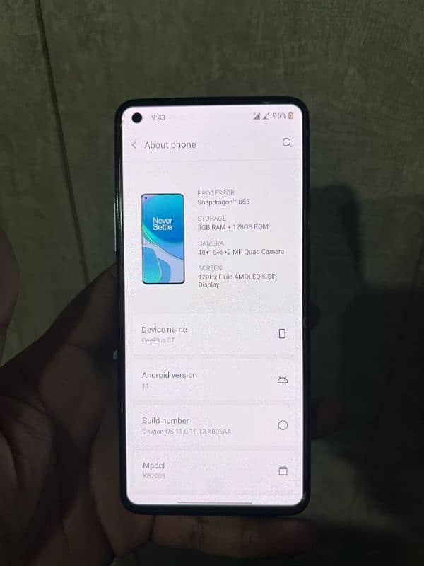 oneplus 8T duall sim 7