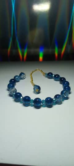 Handmade Glass Crack Beads Bracelet