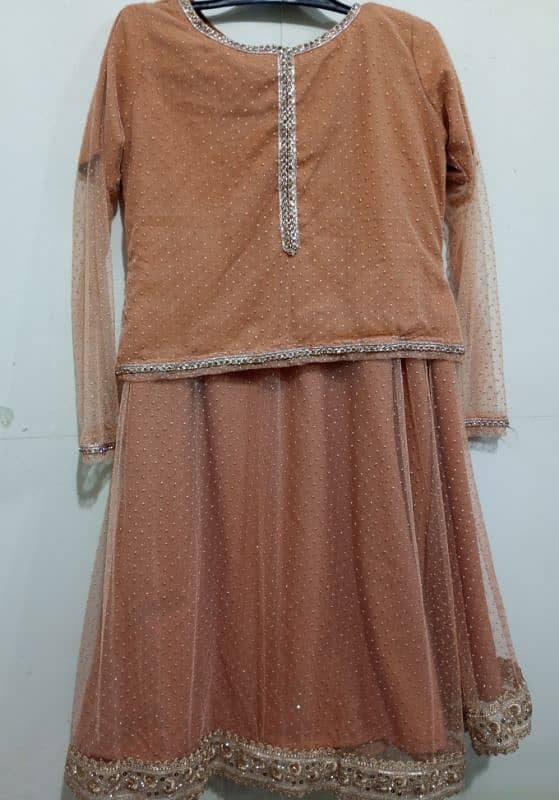 3pc LEHANGA CHOLI WITH NET DUPPATA 0