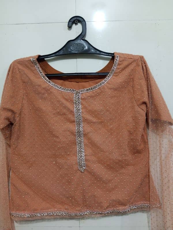 3pc LEHANGA CHOLI WITH NET DUPPATA 4