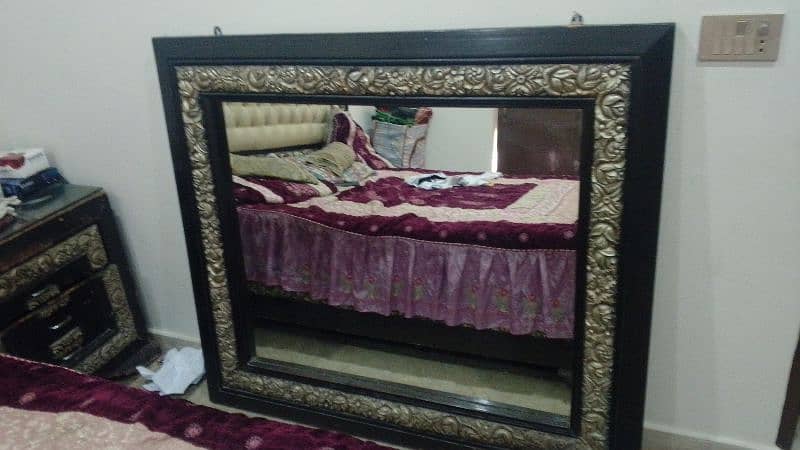 wood dressing mirror 0