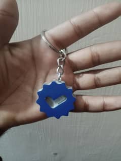 New Blue thik keychain design