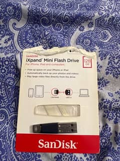 ixpand mini flash drive for iphone and PC 128gb