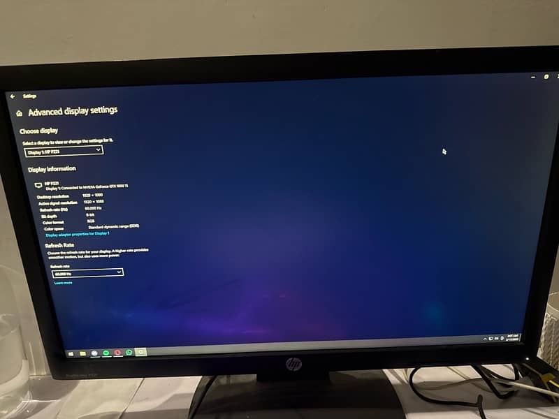 hp monitor p221 0