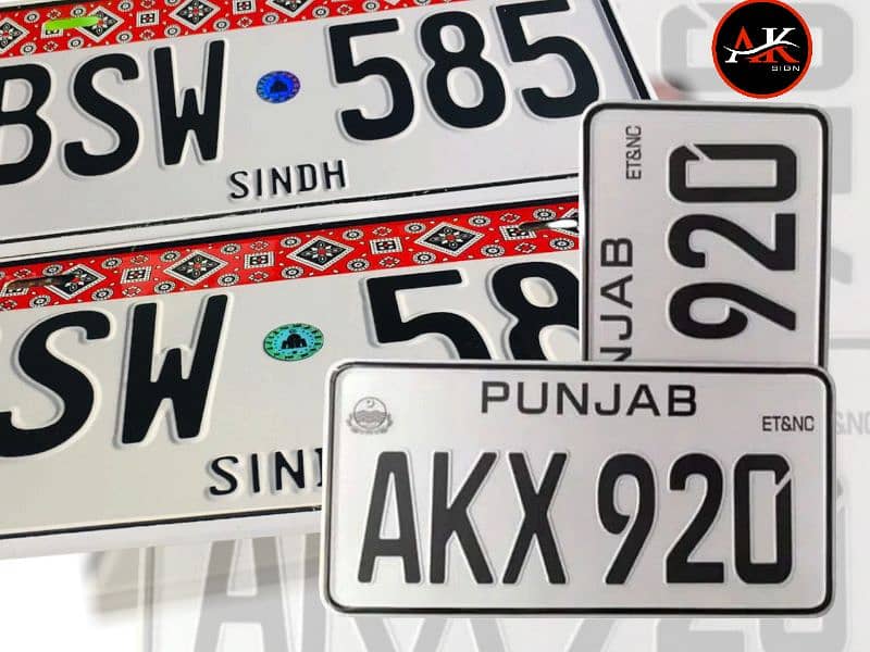 Number plates 0